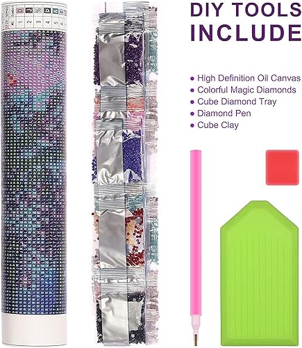 Miniatura 3 de Kit de pintura de diamantes para adultos, diseño de pantera negra, diamantes de imitación 5D, bordado de punto de cruz, manualidades de