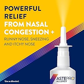 Astepro Nasal Spray and Tissue Bundle, 24-Hour Allergy Relief, Steroid-Free Azelastine HCI, Nasal Congestion, Runny & Itchy Nose, 200 Metered Sprays (Packaging May Vary)