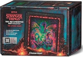 Comprar Clementoni- Puzzle Stranger Things - The Upside Down - con luz LED: Rompecabezas de 520 Piezas - escenas Que cambian de Color con Eleven, Sus Amigos y el Mind Flayer