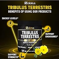 Vista 7 de Zolotus Tribulus Terrestris Cápsulas 13 en 1 con maca, hierba de cabra cachonda, Panax Ginseng, Saw Palmetto, Tongkat Ali, Shilajit y más