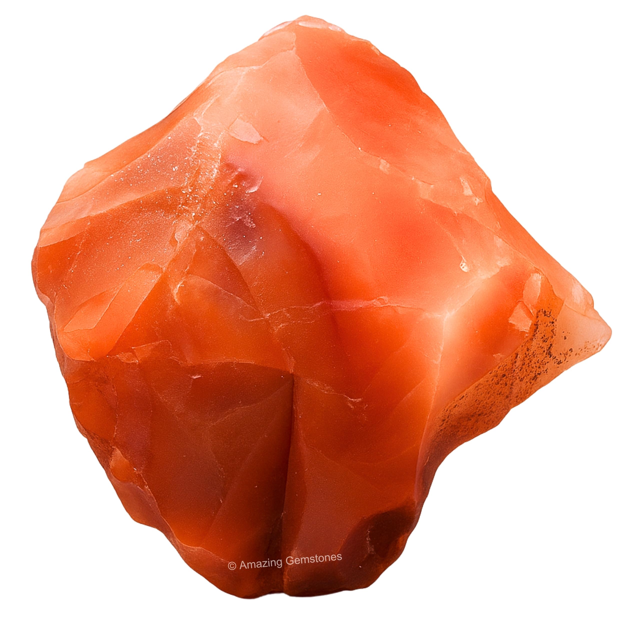 Amazing Gemstone Carnelian Raw Crystals and Healing Stones, Natural Rocks For Tumbling - DIY Raw Stones And Crystals (1 Piece)