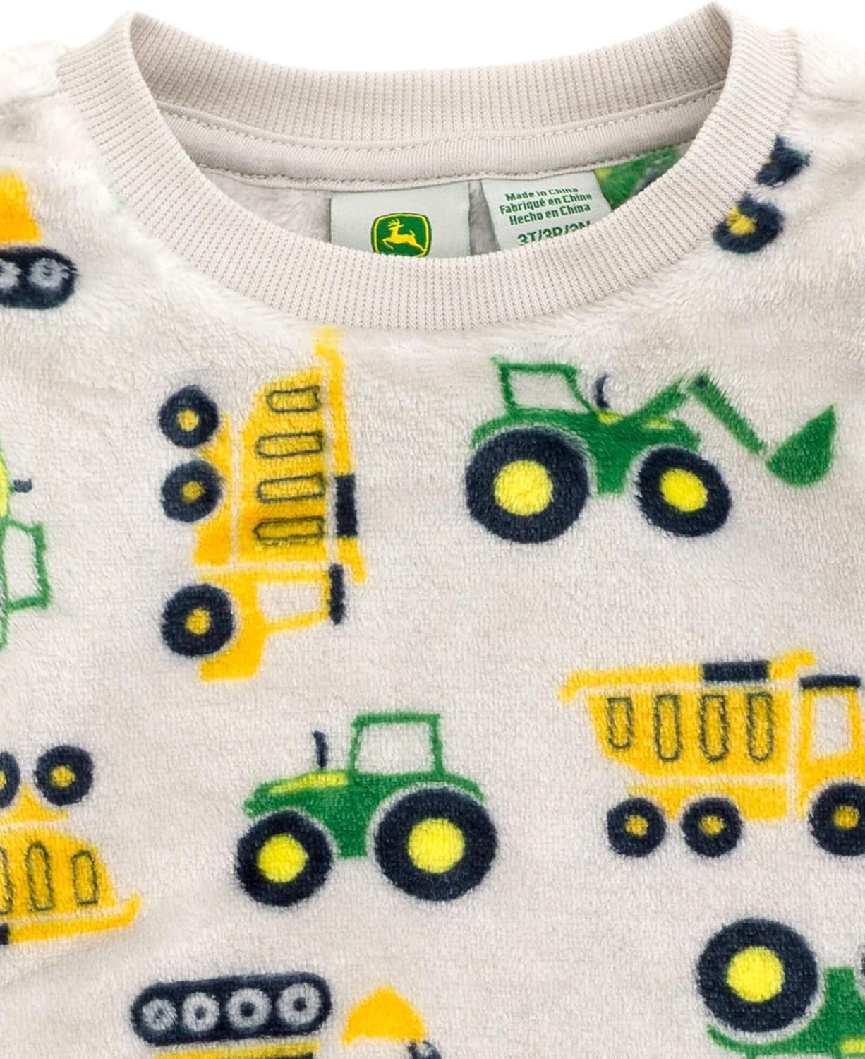 John Deere Trucks Woobie Pullover Sweatshirt and Jogger Pants Outfit Set Newborn to Little Kid Sizes (0-3 Months - 5) - Image 7