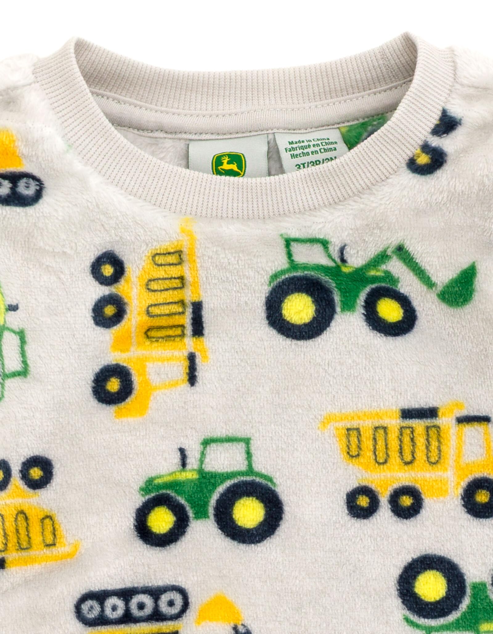John Deere Jungen 2-teiliges Set aus Fleece Sweatshirt und Hose für Baby & Kinder