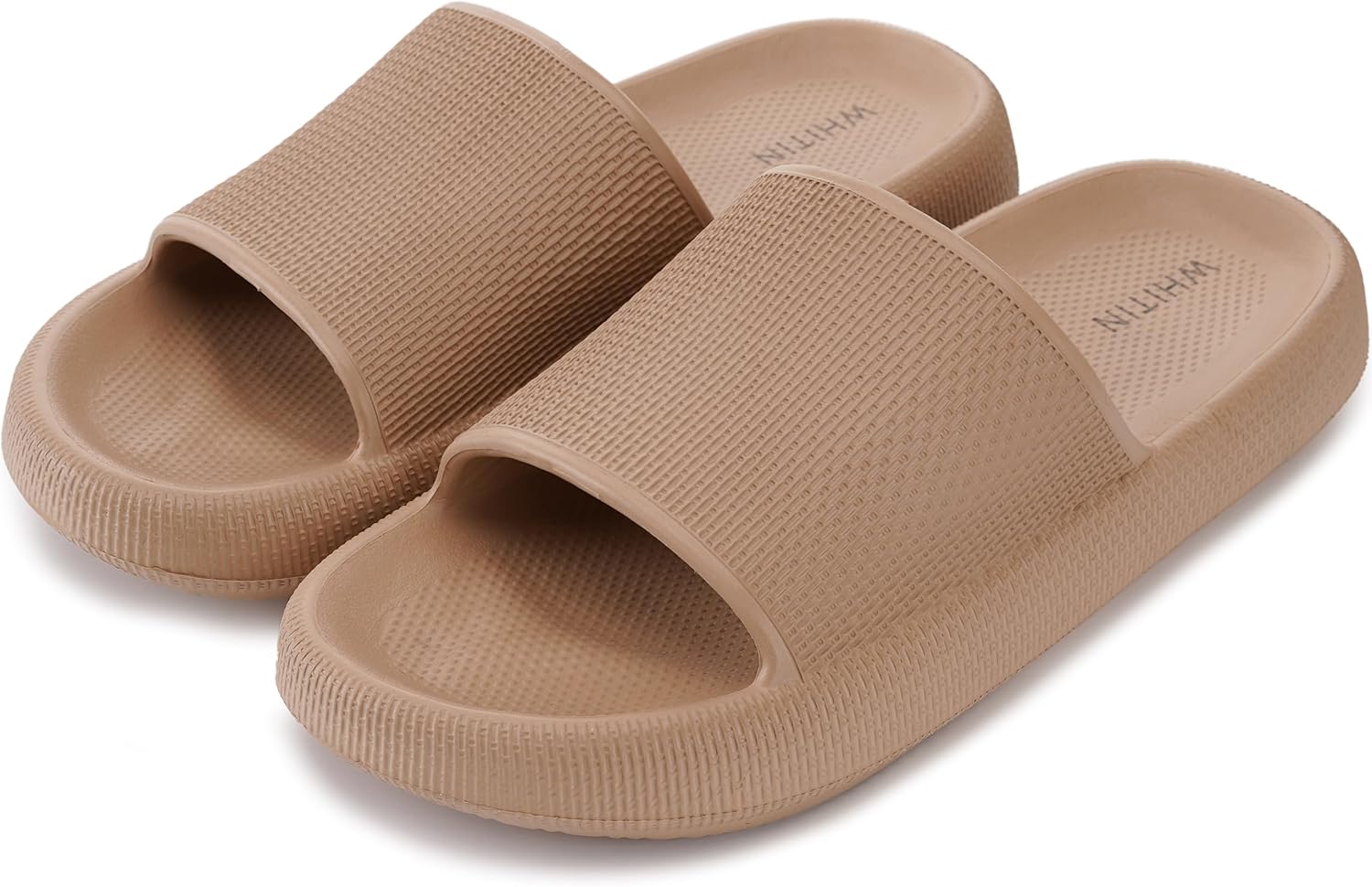 WHITIN Pillow Slippers for Women Non Slip | Cushioned Thick Sole Slides | Quick Drying Bathroom Sandals - Image 6