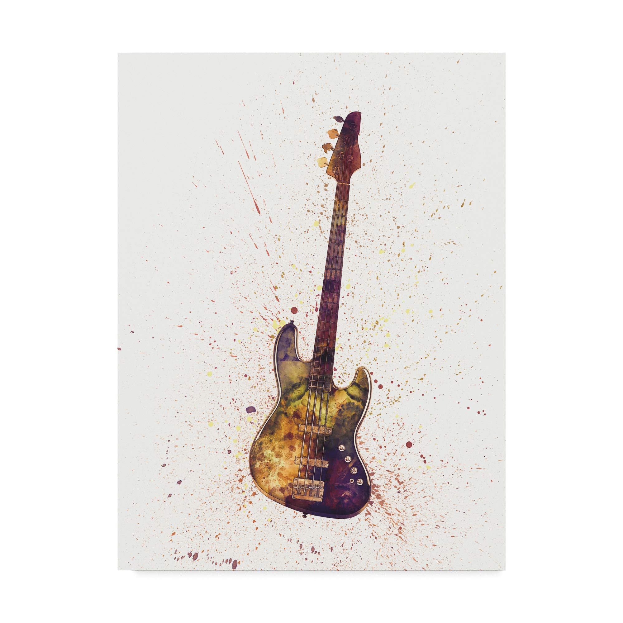 Amazon.com: Trademark Fine Art Electric Bass Guitar Abstract