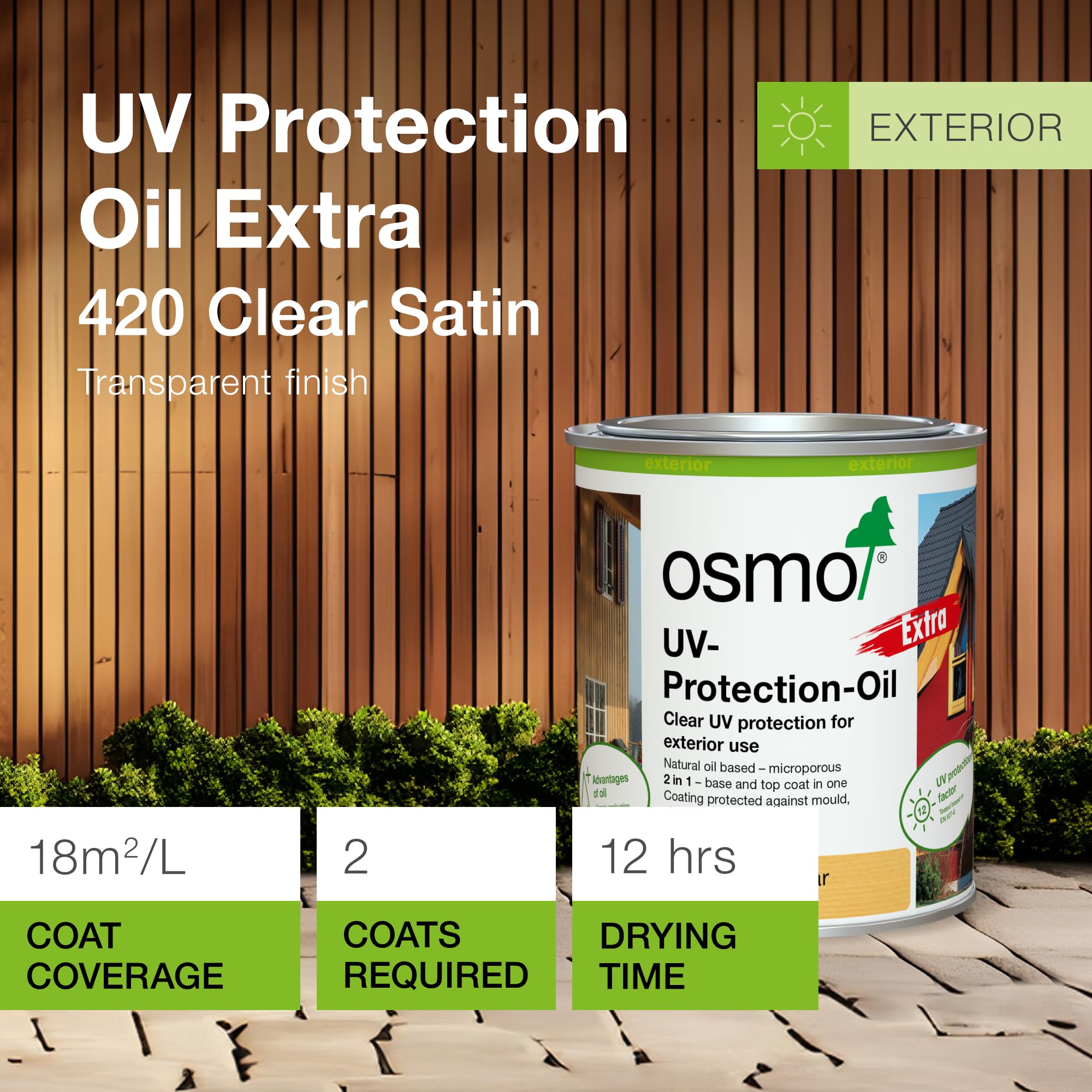 Osmo UV Schutz Öl 420 Extra (Außen) 0.75 Liter