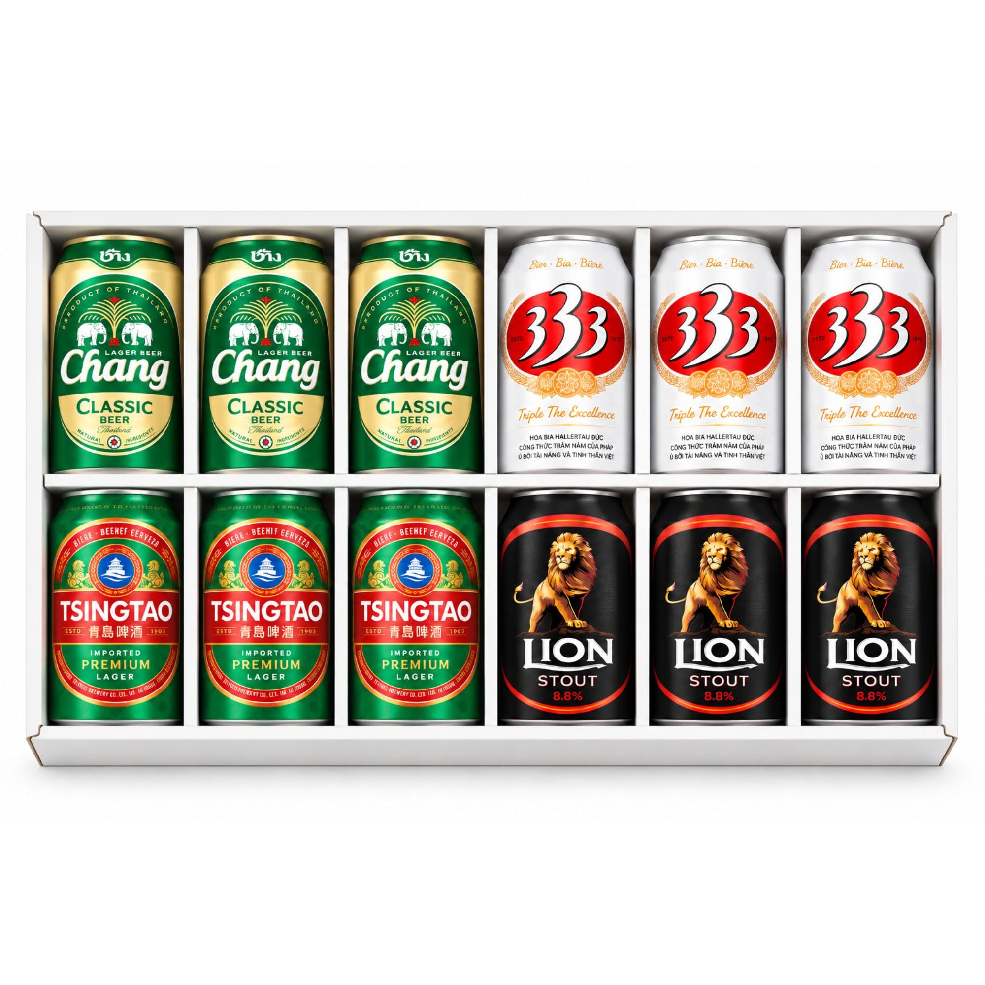 Amazon.co.jp: 【WEB限定】世界の缶ビールギフトBOX ( チャーン / 青島
