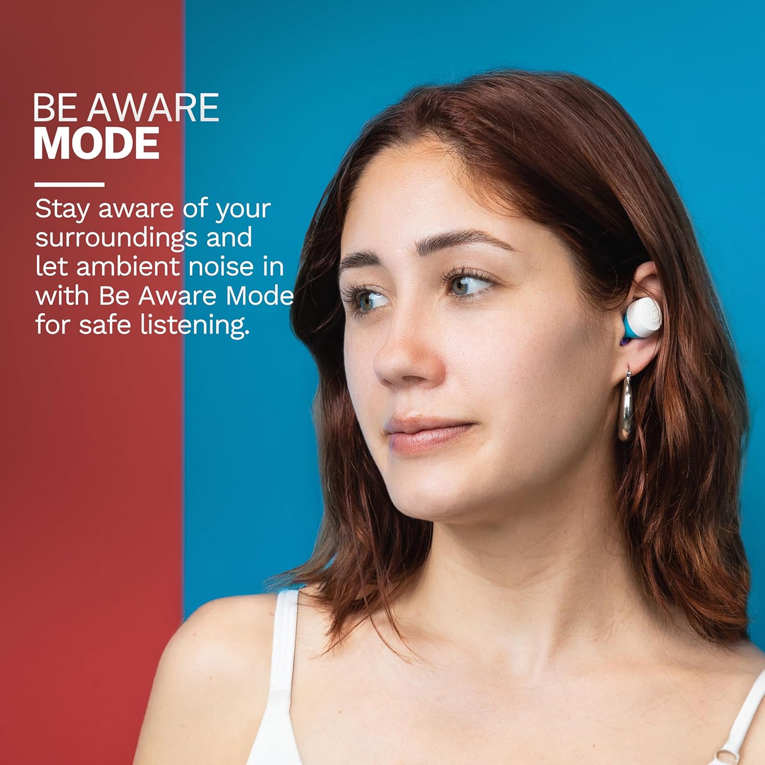 JLab Go Pop+ True Wireless Bluetooth Earbuds & Charging Case - Confetti, App Support, Dual Connect, IPX4 Sweat Resistance, Bluetooth 5 Connection, 3 EQ Sound Settings Signature, Balanced, Bass Boost - Image 3