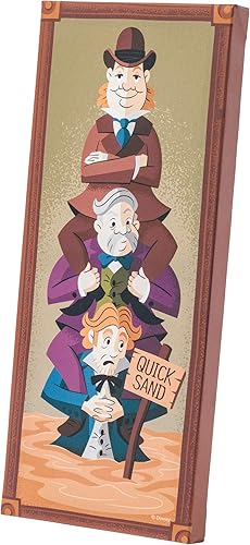 Miniatura 5 de Silver Buffalo Disney Haunted Mansion - Juego de pintura de 4 piezas de 12 x 5 pulgadas, juego de arte de pared en lienzo