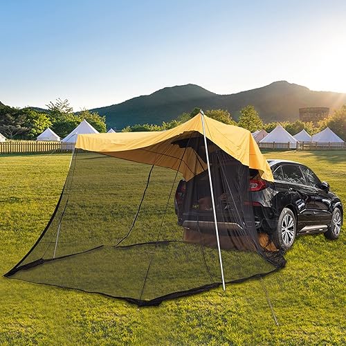 Miniatura 2 de Toldo impermeable para automóvil, tienda de campaña para automóvil, SUV, refugio solar, tienda de campaña universal para portón trasero, toldo