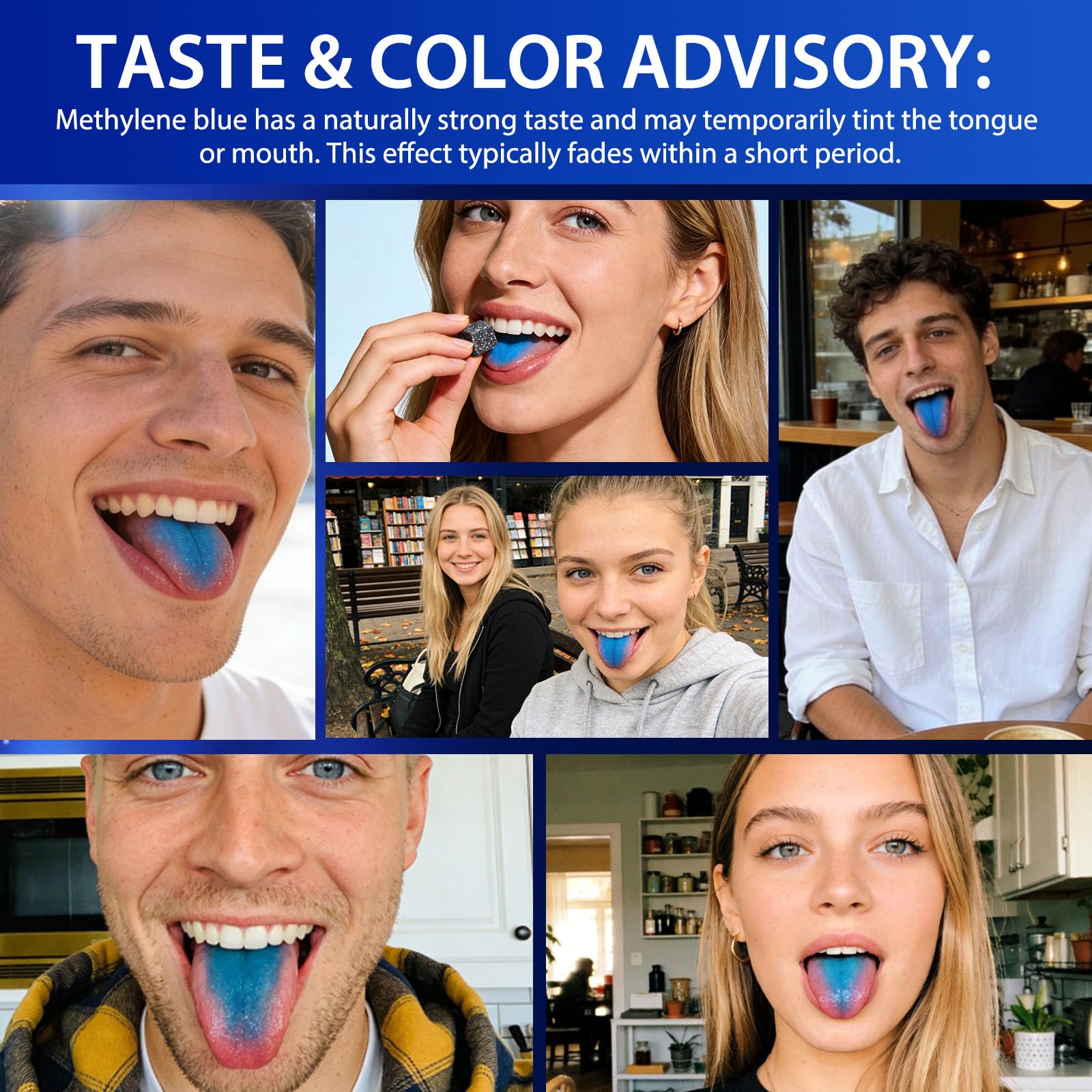 Methylene Blue Gummies 60ct - 5mg, 99.9% Pure - Supports Cognition, Focus, Cellular Energy & Antioxidant - Vegan, Non-GMO - Easy Gummy Format — Amazon image 2