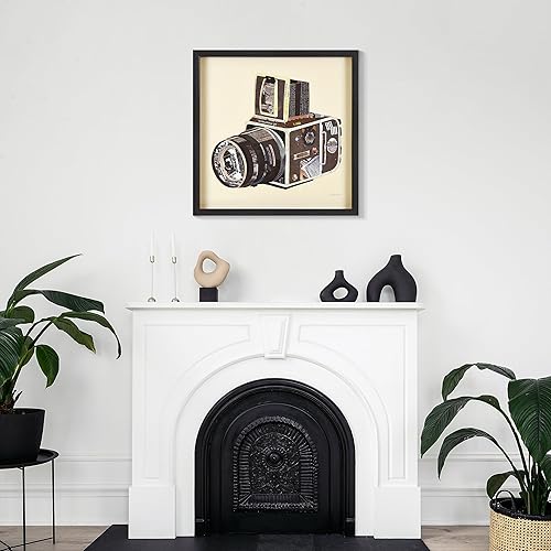 Miniatura 7 de Empire Art Direct Papel gráfico enmarcado con collage dimensional bajo el vidrio, arte de pared por Alex Zeng listo para colgar, 25 x 25 pulgadas,