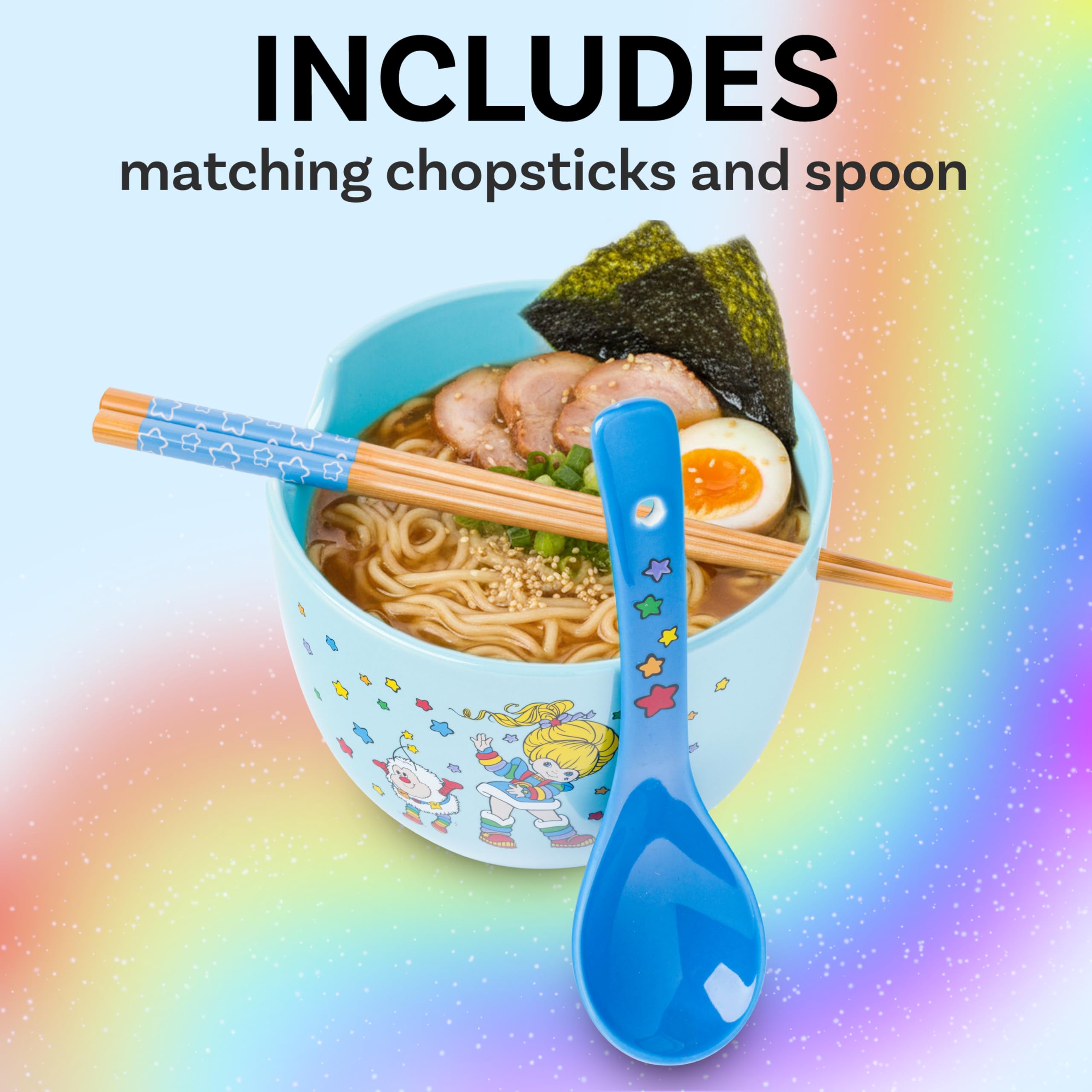 Amazon.com | Silver Buffalo Rainbow Brite and Twink Ceramic Ramen