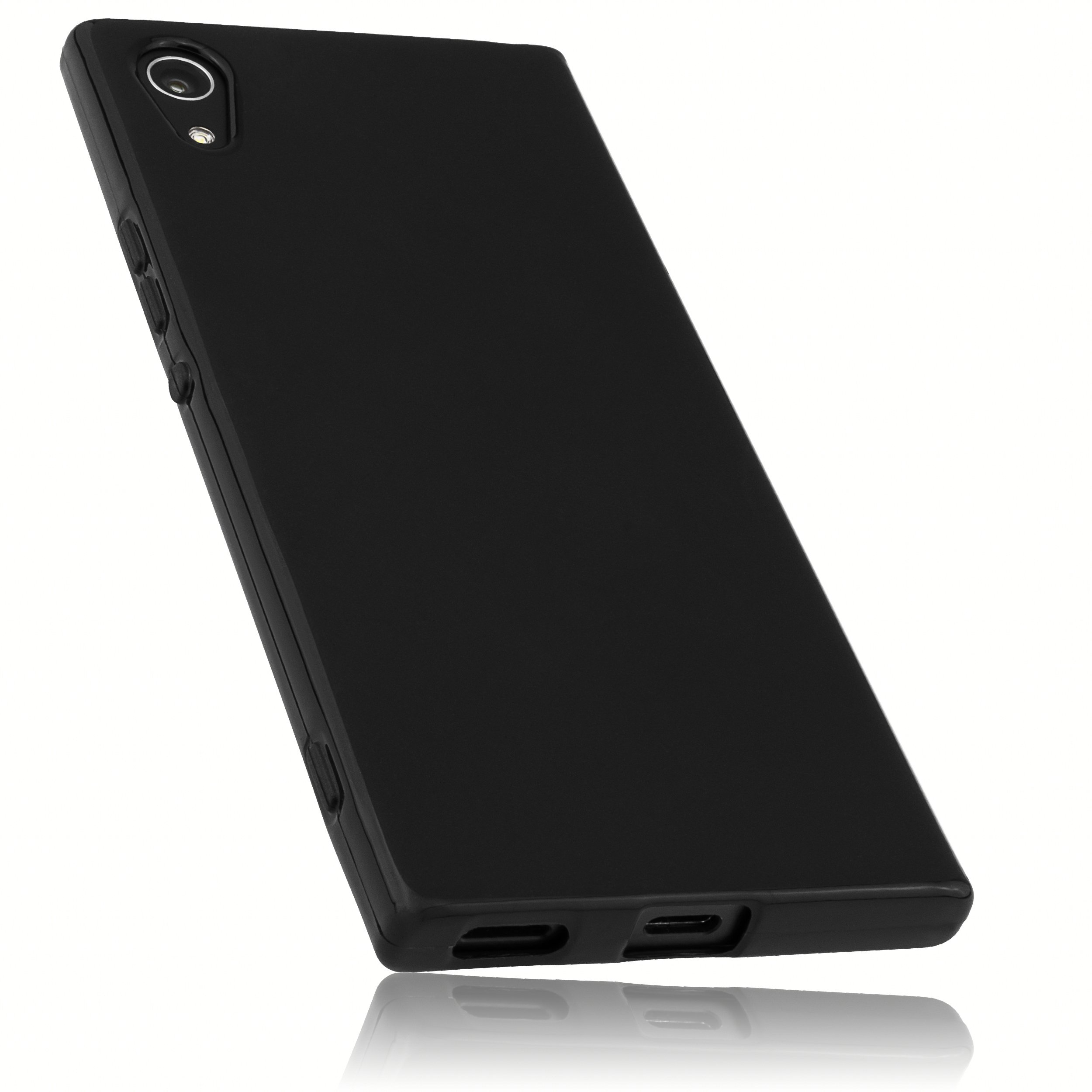Custodia Mumbi Per Sony Xperia L1 - Cover Trasparente Effetto Nero - Silicone TPU Sottile E Antiurto - 6