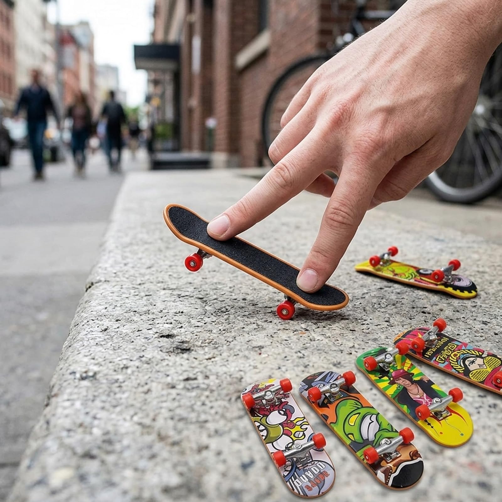 dienjason 12 Pcs Finger Skateboards, Mini Skateboard, Finger Skateboard - Image 5