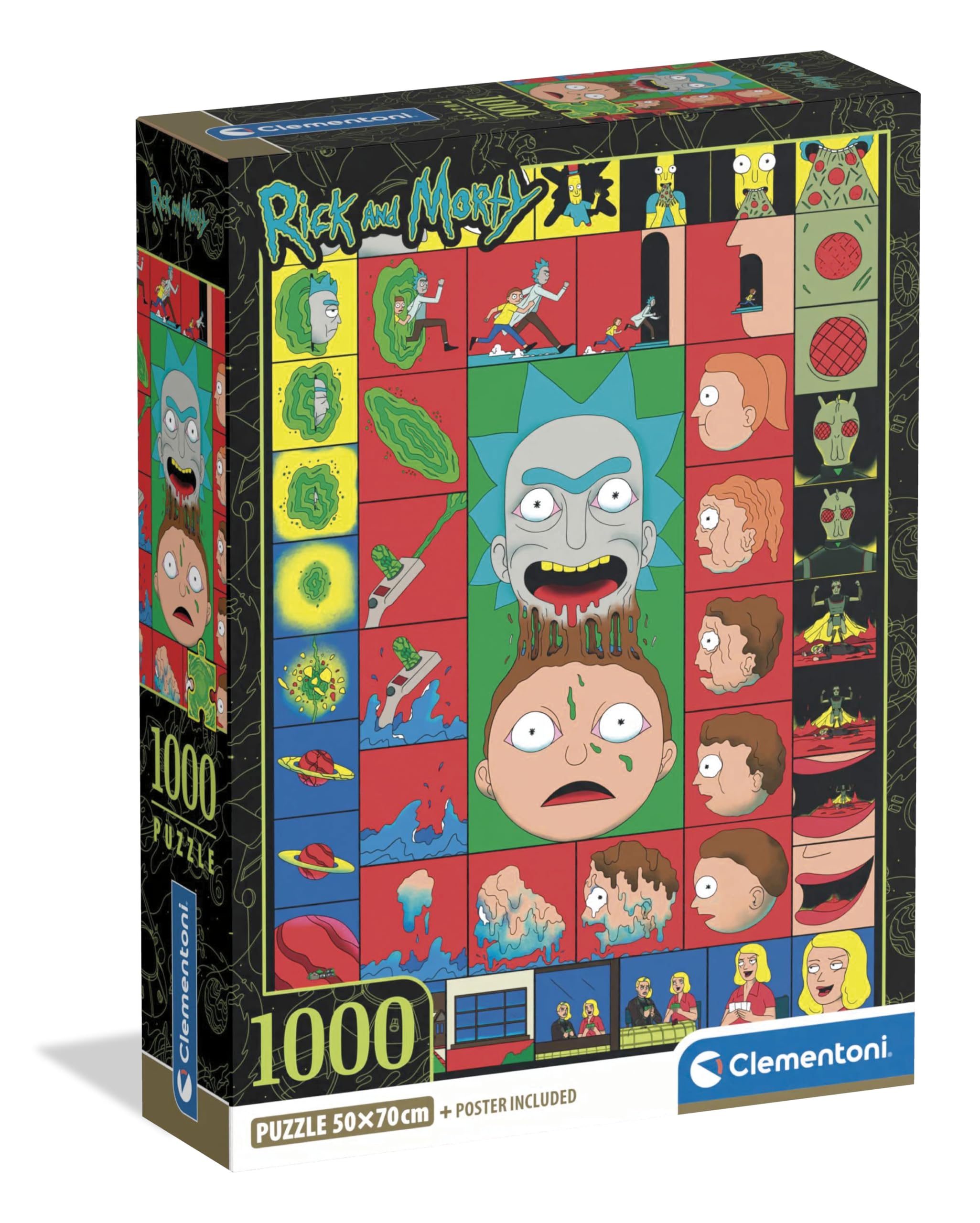 CLEMENTONI PZL 1000 RICK&MORTY -3- COMPACT BOX - 37512