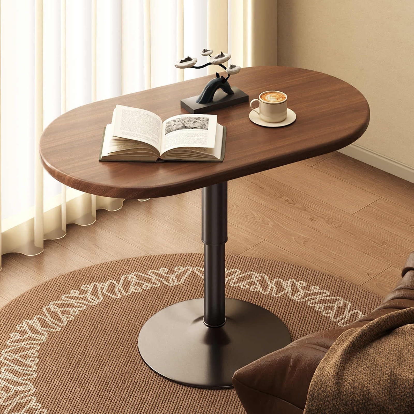 Mesa de Centro de Altura Ajustable, Mesa de Centro Elevable, Multifunción, Mesa de Salón, Mesa Lateral para Sofá o Cama, Ideal para Combinar en Salones y Dormitorios