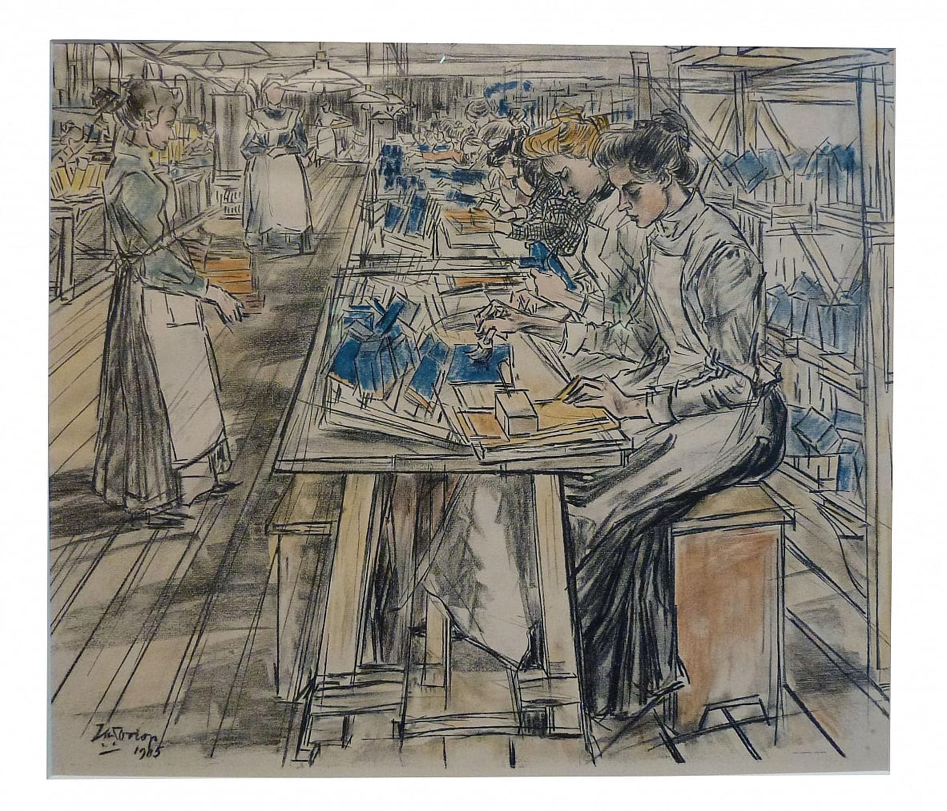 ARTXLXXBN Famous Prints Artwork Pictures Poster Painting Art by Jan Theodore Toorop Artwork Landscape Pictures for Home Decor 60x90cm