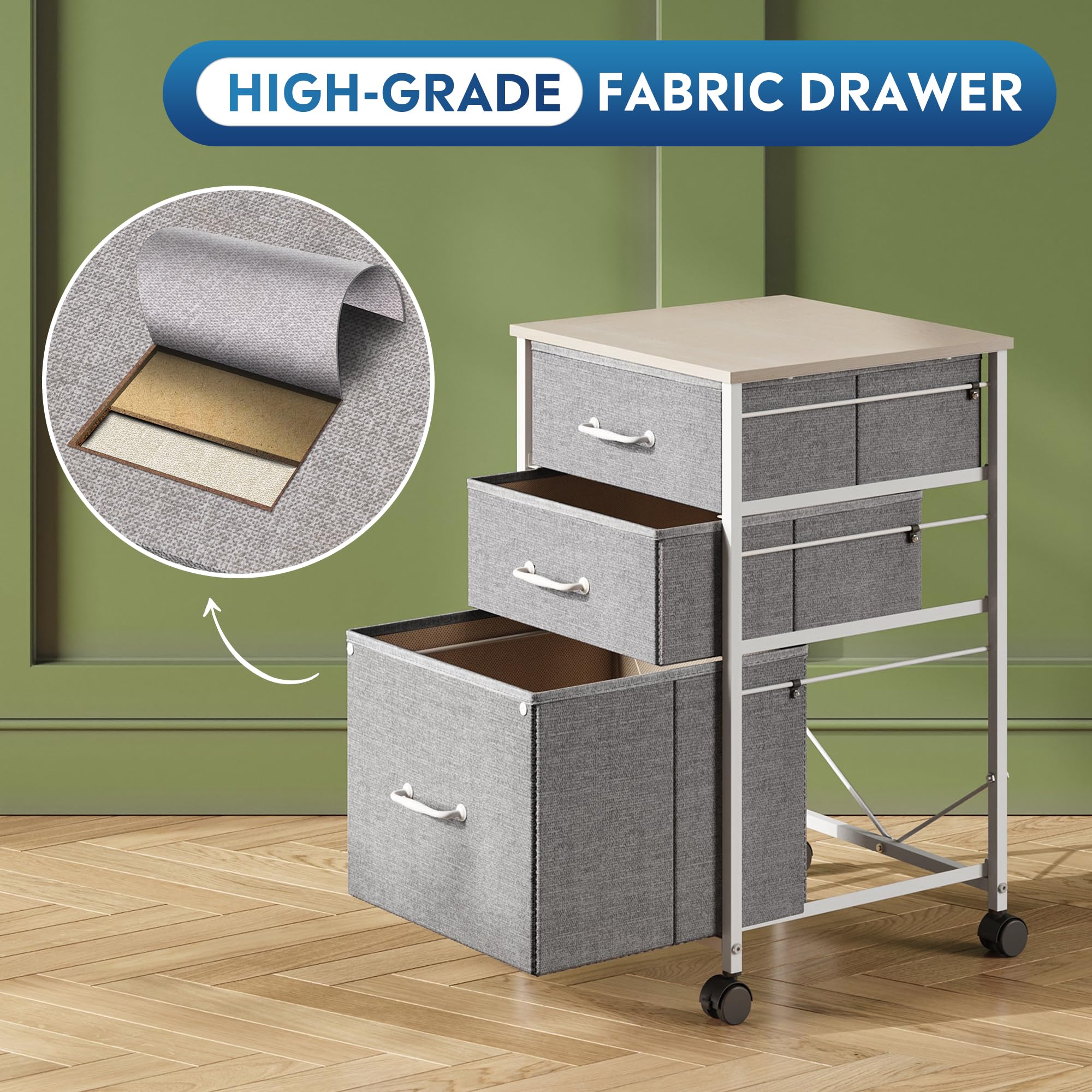 Natwind Soporte De Impresora 3 Niveles Más Grande De 24 X 20 X 26 Pulgadas,  Mesa, image size:2000x2000