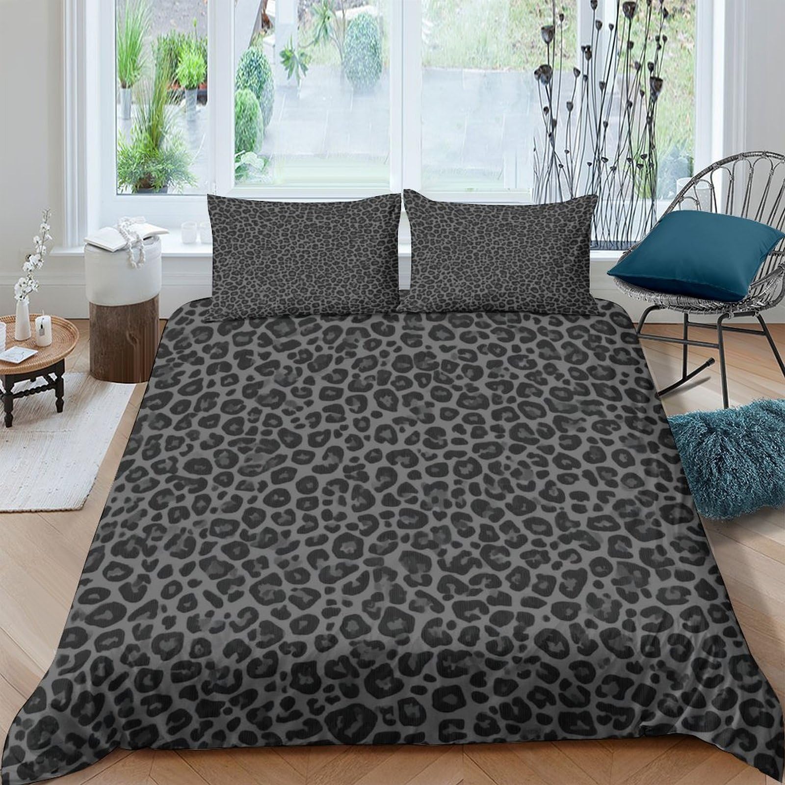 Ctjqhvkz Style-9 3D Printed Leopard Pattern Fitted Sheet Microfiber Soft Bedroom Decor Animal Skin Mattress Cover For Home Dorm Single（135X200cm）