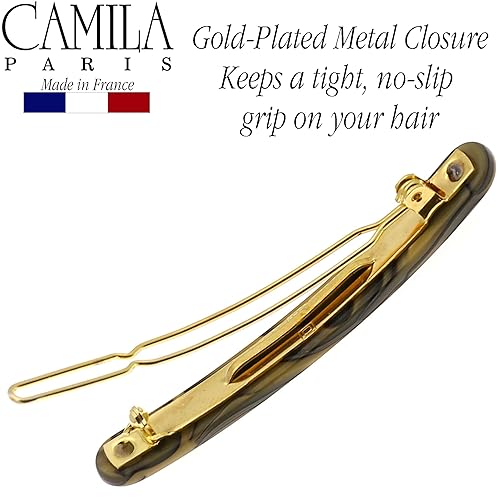 Miniatura 5 de Camila Paris CP2990 - Pinzas para el cabello francesas para mujeres, hechas a mano, para niñas pequeñas, con pasador lateral, accesorios para el