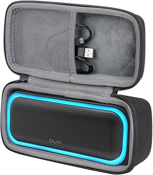 co2CREA Hard Travel Case for DOSS SoundBox Pro Portable Speaker, Black