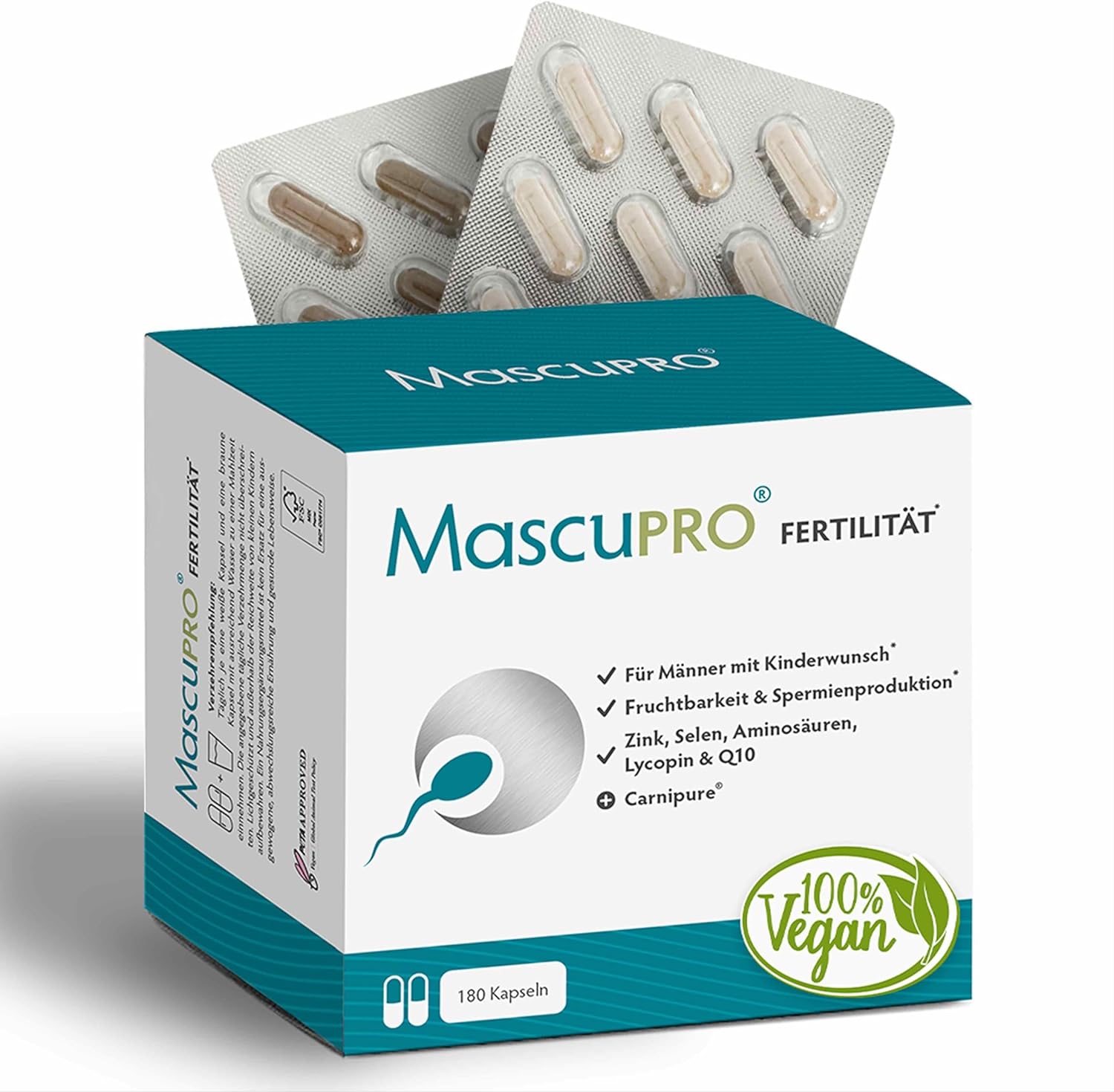 mascupro  fertility capsules for men vegan Qatar | Ubuy