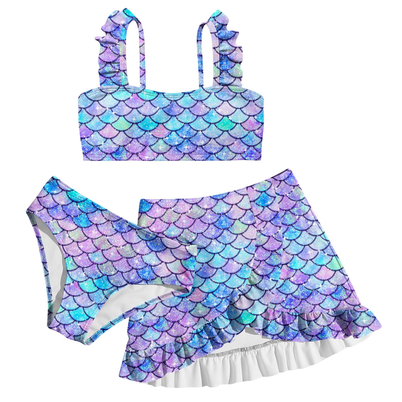 ALISISTER Girls Swimsuit 3 Piece Bathing Suits