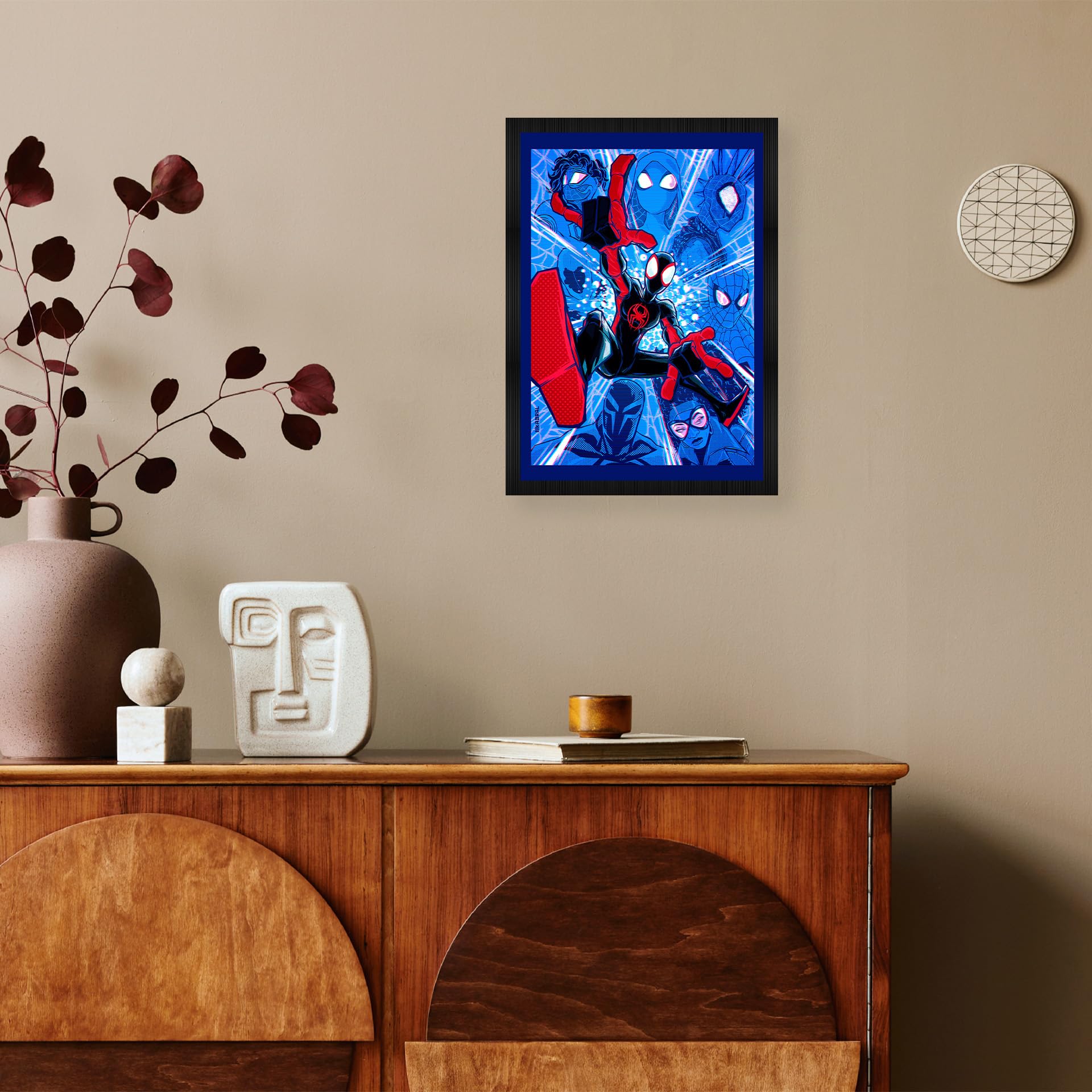 CodersParadise Spiderman Wall Poster Frames | Aesthetic A4 Poster Frames For Home, Living Room, Bedroom and Office | Wall Frames Artworks | Hanging Theme Posters 1