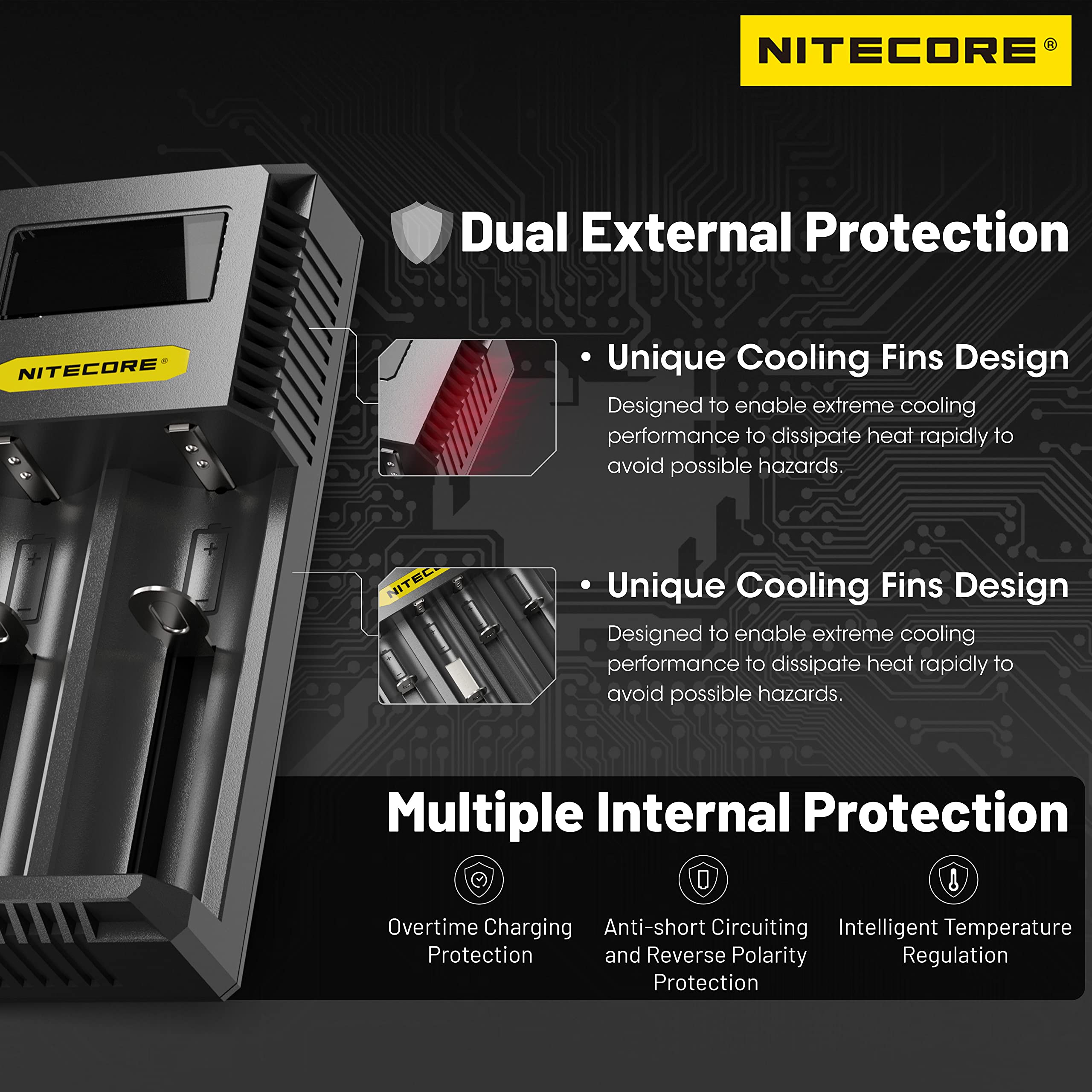 NITECORE CI2 Dual Channel Smart Fast Superb Charger Compatible With Types Of Li - Foto 11
