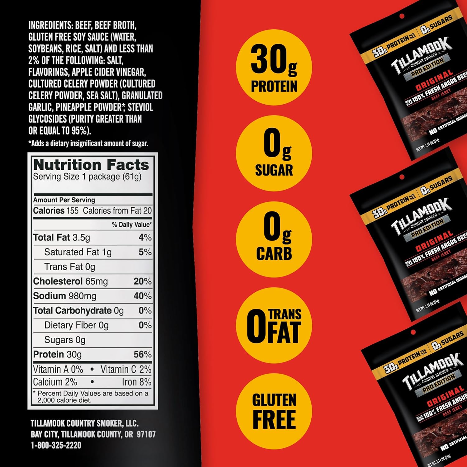 Tillook Beef Jerky, Country Smoker PRO Edit, Zero Sr Original,
