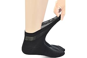 Yomandamor Mens Wide Socks for Swollen Feet