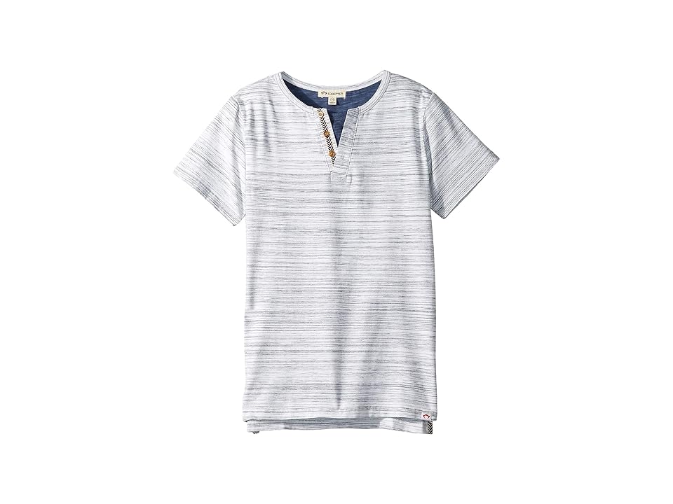 

Appaman Kids Sunset Henley (Toddler/Little Kids/Big Kids) (White Stripe) Boy's Clothing