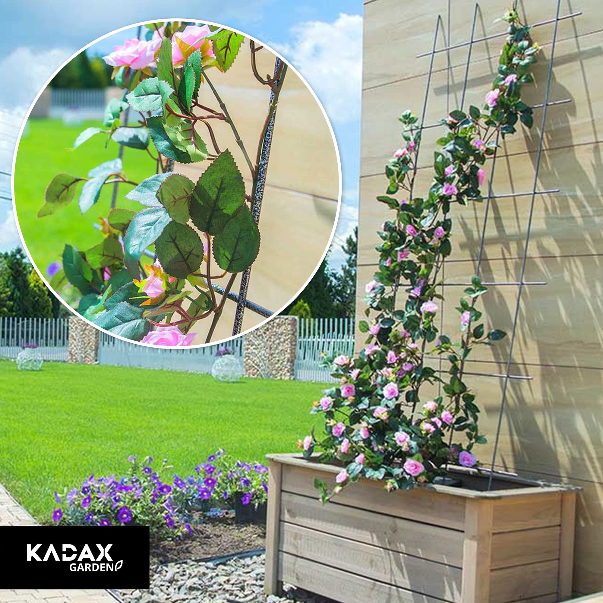 KADAX Treillis De Jardin Pour Fleurs Et Plantes Grimpantes 75x150