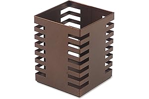 Elegant Metallic Copper Wire Pencil Holder- Desk Organizer