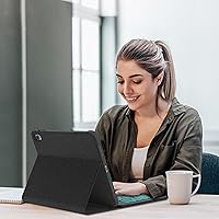 Vista 7 de KVAGO Funda para iPad (A16) de 11ª y 10ª generación con teclado, teclado desmontable inalámbrico retroiluminado de 7 colores, funda de teclado folio