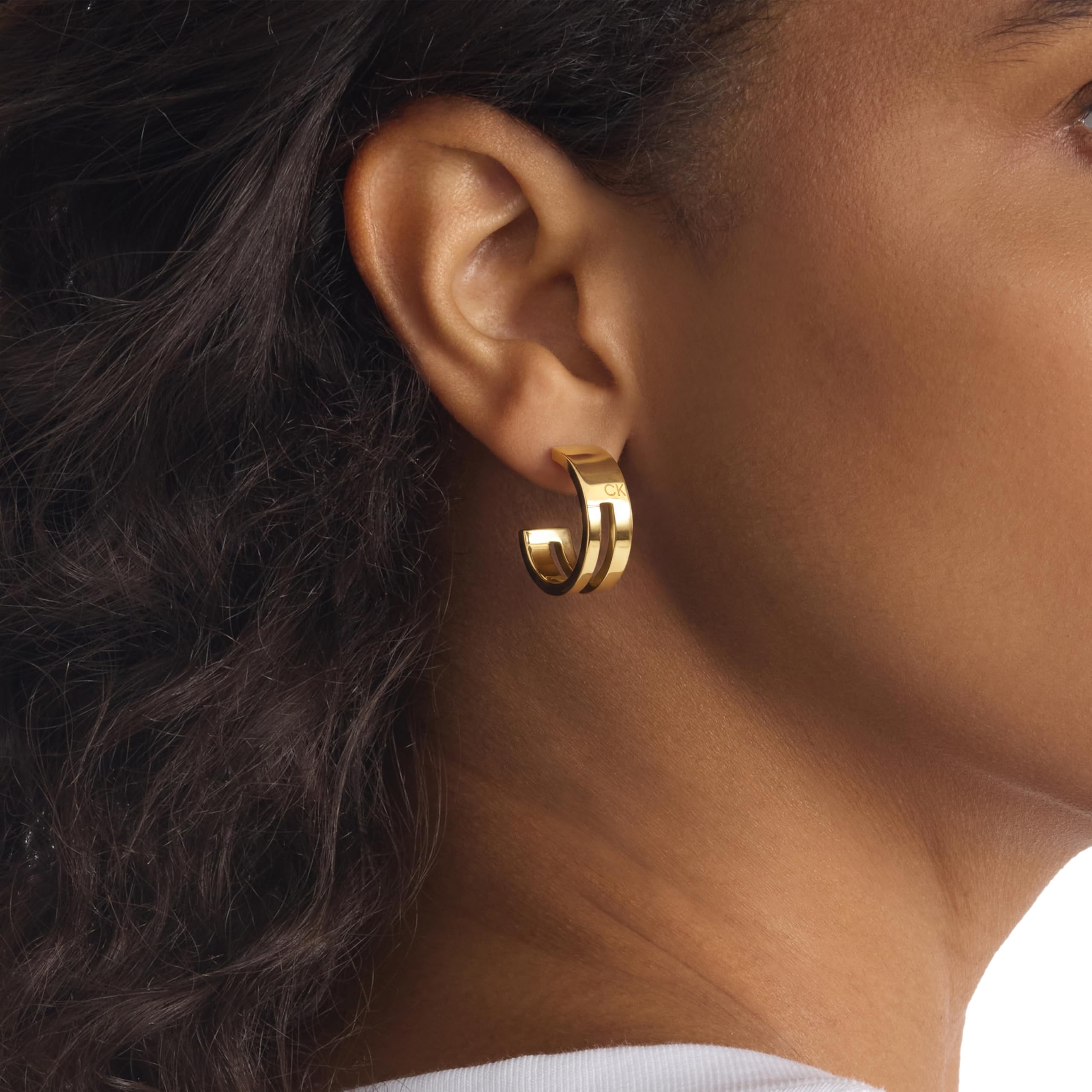 Calvin Klein Ohrstecker für Damen GEOMETRIC ESSENTIALS Kollektion aus Edelstahl - Erhältlich in Silber oder Gold