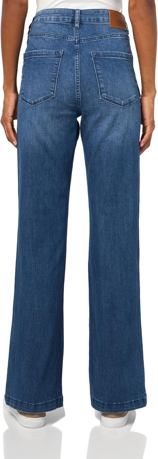 Karl Lagerfeld Women's Button Pocket Super Stretch Jean