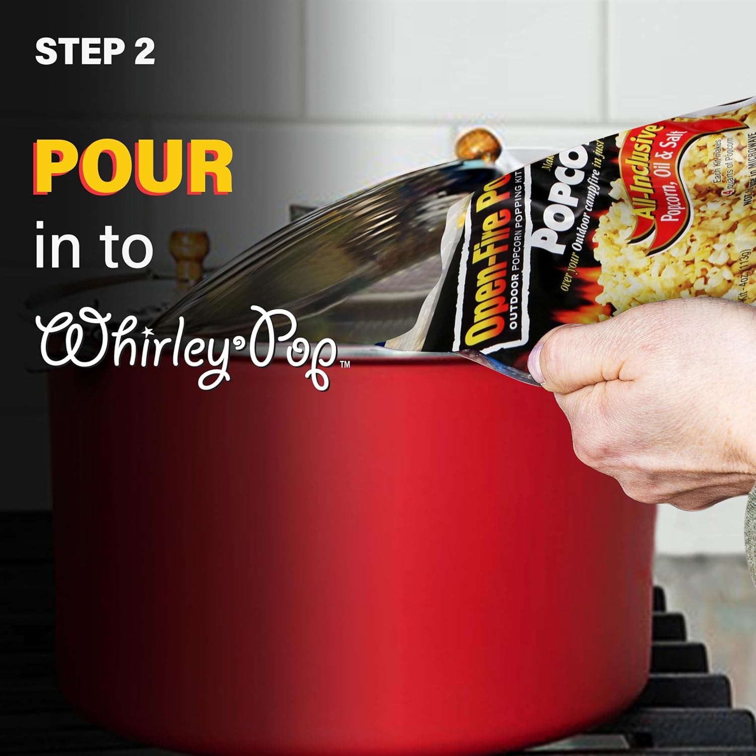 Wabash Valley Farms Gourmet Popcorn Popper, Aluminum Popcorn Pot With Nylon Gears andWabash Valley Farms Popcorn Machine Popcorn Packets- Less Salt Less Oil, Popcorn Kernels