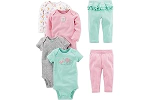 Preemie Girl Clothes: 6-Piece Bodysuits and Pants