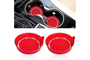 Red Car Coasters: Bling and Protection for Your Ride