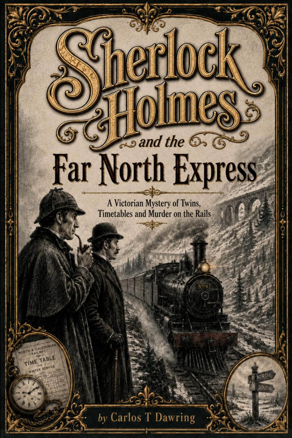 Sherlock Holmes and the Far North Express: A Victorian Mystery of Twins, Timetables and Murder on the Rails (The Carlos T Dawring Victorian Murder Mysteries)