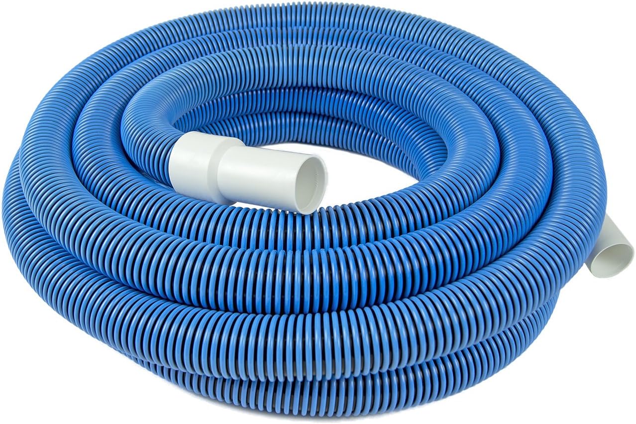 Poolmaster Manual Pool Vacuum Hose, 40 Ft x 1-1/2” for Inground & Above Ground Pools, Not for Automatic Cleaners, Kink-Free, Heavy Duty Pool Cleaner Hose with Swivel Cuff – Made in USA