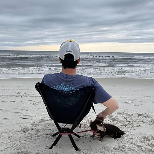 Miniatura 3 de Silla de camping portátil  Silla plegable compacta y ligera  Soporta 330 libras  Playa, camping, mochilero, senderismo, pesca, caza  Bolsillos