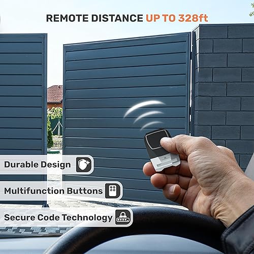 Miniatura 3 de Clifford 400 - Abridor automático de puertas para puerta batiente doble resistente de hasta 20 pies y 950 libras, abridores de puerta con kit