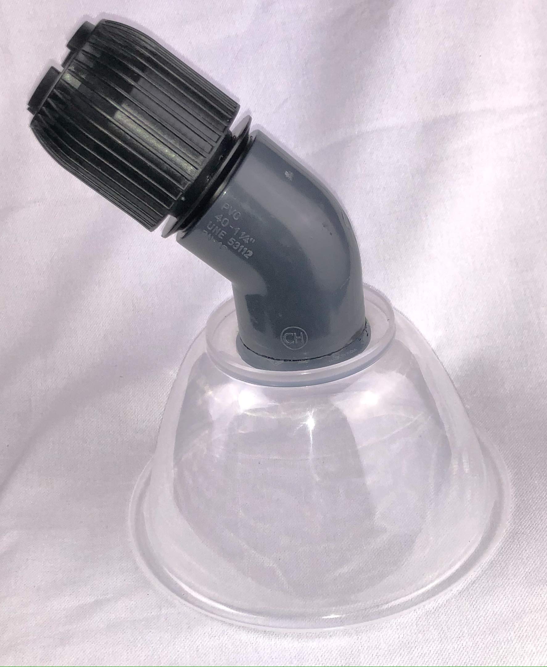 Mulmsauger Saugglocke Saugtrichter Schlammsauger Teichreiniger für Saugrohr 28-37mm