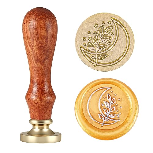 Yoption Sello de cera de hojas de café, sello vintage para plantas de boda, invitaciones, sobres, embalaje de regalo