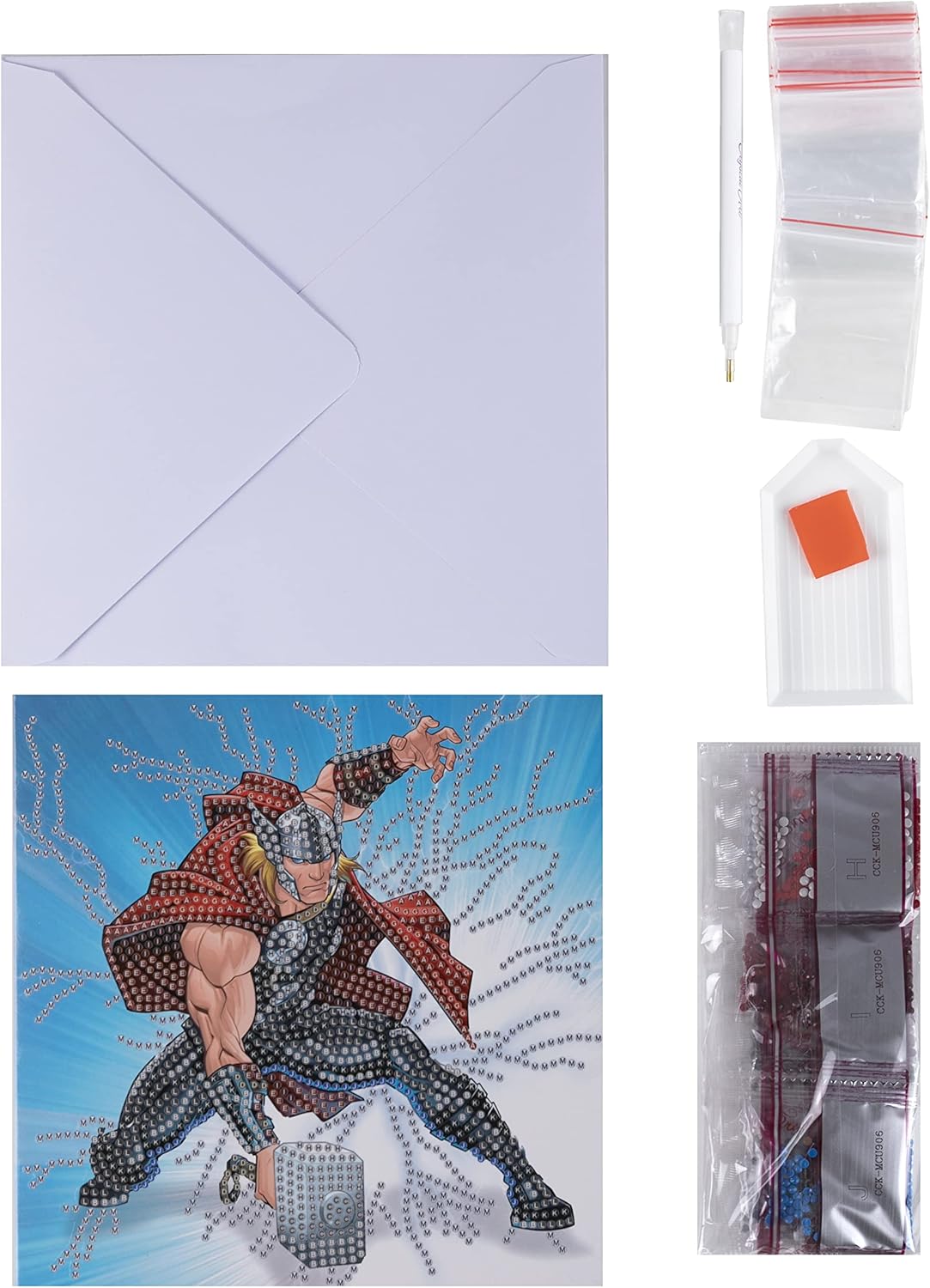 CCK-MCU906: Thor 18x18cm Crystal Art Card
