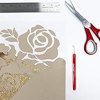 Vista 3 de Siser Rollo de vinilo de transferencia de calor con purpurina HTV de 11.8 x 10 pies (oro viejo)