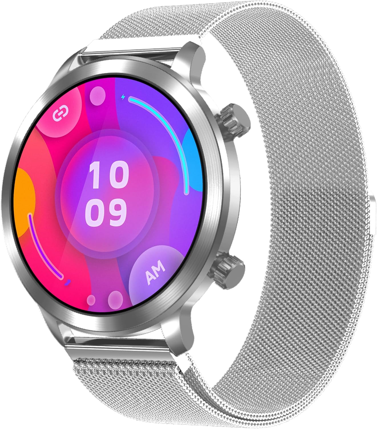 bemi Smart Watch for Women, Smartwatch Compatible Android and iOS Phone, Answer/Make Calls, Fitness Tracker/Step Counter/Running Watch, Sleep/Heart Rate Monitor, 100 Sports, IP68 Waterproof, Silver